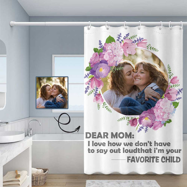 YesCustom Shower Curtain One Size Custom Photo Flower Shower Curtain 48 x72