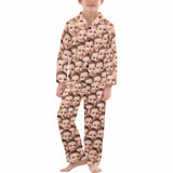 acePajamas Pajama Big Boys / 8-9Y Kid's Pajamas Custom Sleepwear with Seamless Face Personalized Pajama Set For Boys&Girls 2-15Y