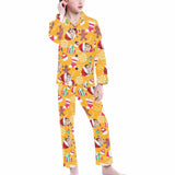 acePajamas Pajama Big Girls / 8-9Y Kid's Pajamas Yellow Custom Sleepwear with Face Personalized Christmas Pajama Set For Boys&Girls 2-15Y