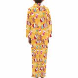 acePajamas Pajama Kid's Pajamas Yellow Custom Sleepwear with Face Personalized Christmas Pajama Set For Boys&Girls 2-15Y
