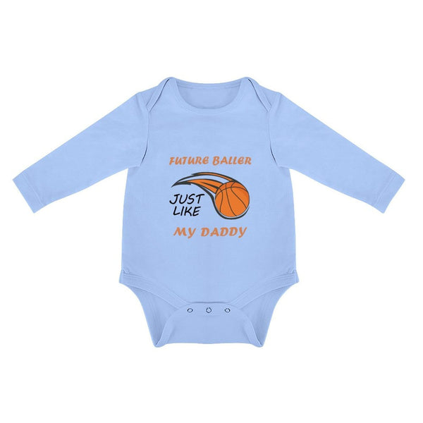 FacePajamas Baby Pajama 3 MONTHS / Blue Infant Newborn Baby Boys Girls Cotton Future Baller Cherub Bubble Romper Triangular Baby Jumpsuit Bubble