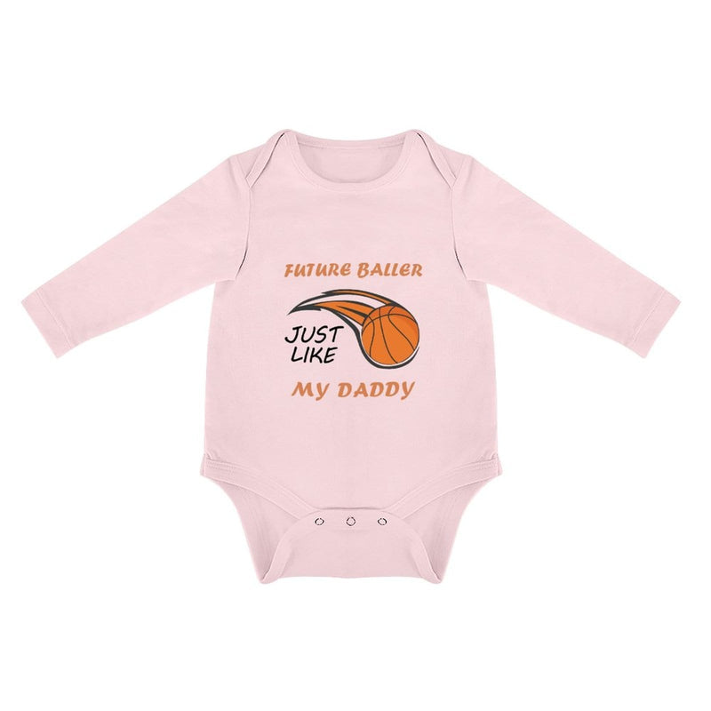 FacePajamas Baby Pajama 3 MONTHS / Pink Infant Newborn Baby Boys Girls Cotton Future Baller Cherub Bubble Romper Triangular Baby Jumpsuit Bubble