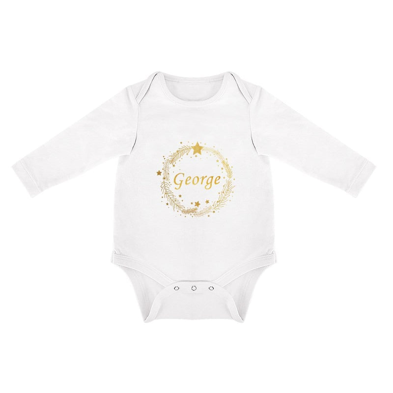 FacePajamas Baby Pajama 3 MONTHS / White Custom Name Magic Infant Bodysuit One Piece Jumpsuit Personalized Long Sleeve Rompers Baby Clothes