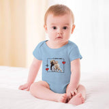 FacePajamas Baby Pajama 3months / Blue Custom Face Mom's Love Bubble Romper Newborn Baby Jumpsuit Personalized Baby Girls Boys Bodysuit