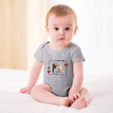 FacePajamas Baby Pajama 3months / Gray Custom Face Mom's Love Bubble Romper Newborn Baby Jumpsuit Personalized Baby Girls Boys Bodysuit