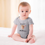 FacePajamas Baby Pajama 3months / Gray Personalized Girls Boys Baby Jumpsuit Custom Face&Name Angel Baby Bubble Romper Newborn Baby Bodysuit