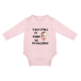 FacePajamas Baby Pajama 3months / Pink Custom Face Love Infant Bodysuit One Piece Jumpsuit Personalized Long Sleeve Rompers Baby Clothes