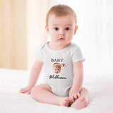 FacePajamas Baby Pajama 3months / White Personalized Girls Boys Baby Jumpsuit Custom Face&Name Angel Baby Bubble Romper Newborn Baby Bodysuit