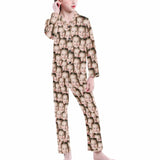 FacePajamas Kids Pajama Big Girls / 8-9Y Kid's Pajamas Custom Sleepwear with Seamless Face Personalized Pajama Set For Boys&Girls 2-15Y