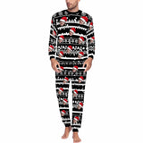 FacePajamas Pajama Black / Men/S Custom Face Christmas Pattern Sleepwear Personalized Family Matching Long Sleeve Pajamas Set