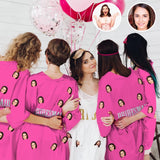 FacePajamas Pajama-2ML-SDS #Bride Robe#For Wedding-Custom Face Unique Sexy Short Robe For Bride and Bridesmaids The Best Getting Ready Robes for Your Bridal Party