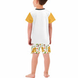 FacePajamas Pajama Custom Baby Pjs Face&Name Little Tiger Sleepwear Personalized Little Kids' Short Pajama Set