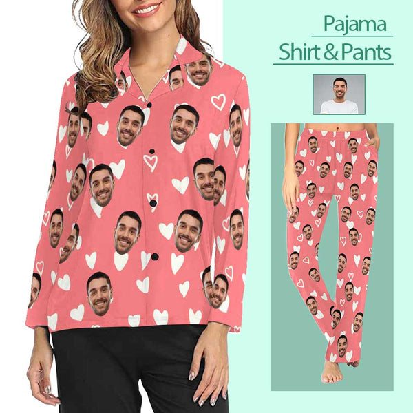 Custom Photo Long Pajama Pant Personalized Men Slumber Party