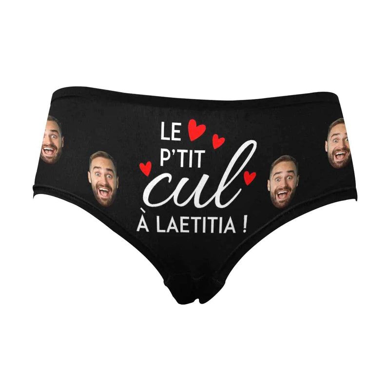 FacePajamas Mix Briefs Custom Couple Matching Lingerie Briefs LE P'TIT cut À laetitia Personalized Face Underwear For Couple Gifts Made for Your Gift