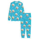 FacePajamas Pajama Custom Dog Pajamas Personalized Pet Face Paw & Bone Men's All Over Print Pajama Set