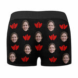 FacePajamas Underwear Custom Face Boxer Briefs I'm Nuts About You Personalized Photo Undies Face Boxer Underwear Valentine's Day for Him