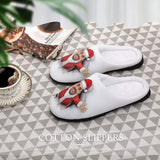 FacePajamas Slippers-2YX-SDS Custom Face Christmas Women's All Over Print Cotton Slippers