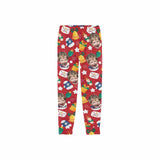 FacePajamas Pajama Shirt&Pants Custom Face Kids' All Over Print Pajama Top & Trousers Red Personalized Long Pajama Set