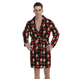 FacePajamas Pajama-2YX-ZW Custom Face Love Couple Matching Pajamas Fleece Robe Loungewear