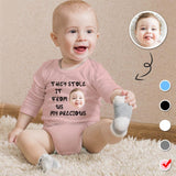 FacePajamas Baby Pajama Custom Face Love Infant Bodysuit One Piece Jumpsuit Personalized Long Sleeve Rompers Baby Clothes