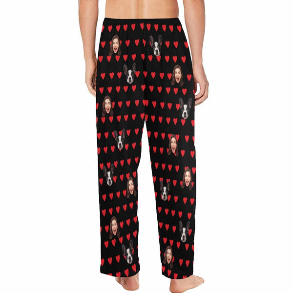 FacePajamas Pajama Pants Custom Face Pajama Pants Dog Face Sleepwear for Women & Man