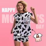 FacePajamas Pajama Custom Face Pajamas Best MoM Loungewear Personalized Women's Short Pajama Set Mother's Day & Birthday Gift