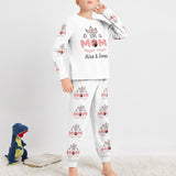 FacePajamas Mother-kid Pajamas Custom Face Pajamas Sets Love Crown Mother-kid Matching Nightwear Mother's Day & Birthday Gift