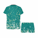 FacePajamas 387520921847 Custom Face Pajamas Starlight Green Loungewear Personalized Women's Short Pajama Set for Mother's Day & Birthday Gift
