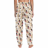 FacePajamas Pajama Shirt&Pants Custom Face Pet Dog Seamless Long Pajama Shirt&Pants Personalized Women's Slumber Party Sleepwear