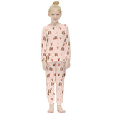 FacePajamas Pajama Custom Face Pjs 2 Piece Nightwear Personalized Love Heart Kids Long Sleeve Pajamas Set