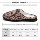 FacePajamas Slippers-2YX-SDS Custom Face Seamless Photo Men's All Over Print Cotton Slippers
