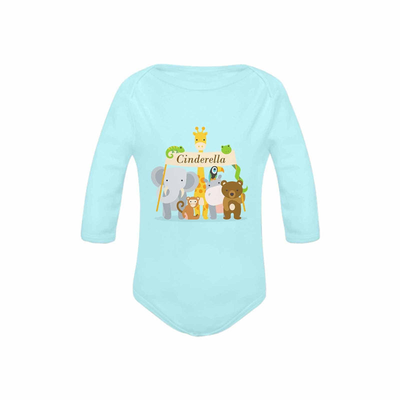 FacePajamas Baby Pajama Custom Name Cartoon Animals Onesie Infant Bodysuit One Piece Jumpsuit Personalized Long Sleeve Rompers Baby Clothes