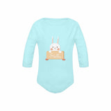 FacePajamas Baby Pajama Custom Name Rabbit Onesie Infant Bodysuit One Piece Jumpsuit Personalized Long Sleeve Rompers Baby Clothes