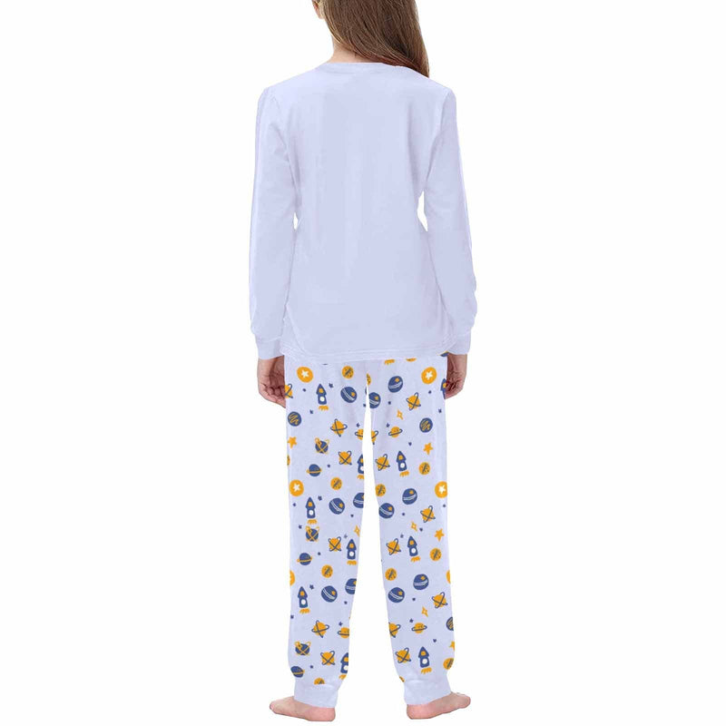 FacePajamas pajama Custom Name Starry Sky Boys Pajamas Kids Sleepwear Girls Pjs Personalized Kids Long Sleeve Pajamas Set