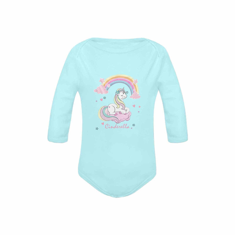 FacePajamas Baby Pajama Custom Name Unicorn Onesie Infant Bodysuit One Piece Jumpsuit Personalized Long Sleeve Rompers Baby Clothes