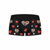 FacePajamas Mix Briefs Custom Photo Love Heart Men's Pocket Boxer Briefs&Women's High-cut Briefs