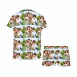 FacePajamas Pajama Custom Photo Pajamas Loving Family Loungewear Personalized Women's Short Pajama Set Gifts for Mom