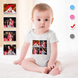 FacePajamas Baby Pajama Custom Photo Warm Family Newborn Baby Girls Boys Baby Jumpsuit Bodysuit Personalized Baby Bubble Romper