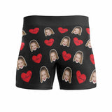 FacePajamas Men Underwear Custom Waistband Boxer Better Love Personalized Face&Name Design Underwear for Men Valentine?¡¥s Day Gift