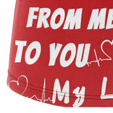 FacePajamas Men Underwear Custom Waistband Boxer Briefs Personalized Love You My Love Kiss Me Men's Underwear with Custom Text