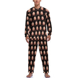 FacePajamas Pajama For Men / Black / S Custom Face My Valentine Couple Matching Pajamas Personalized Photo Loungewear Honeymoon Sleepwear Anniversary Gift