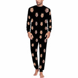FacePajamas Pajama For Men / Black / S Custom Face My Valentine My Lover Couple Matching Pajamas