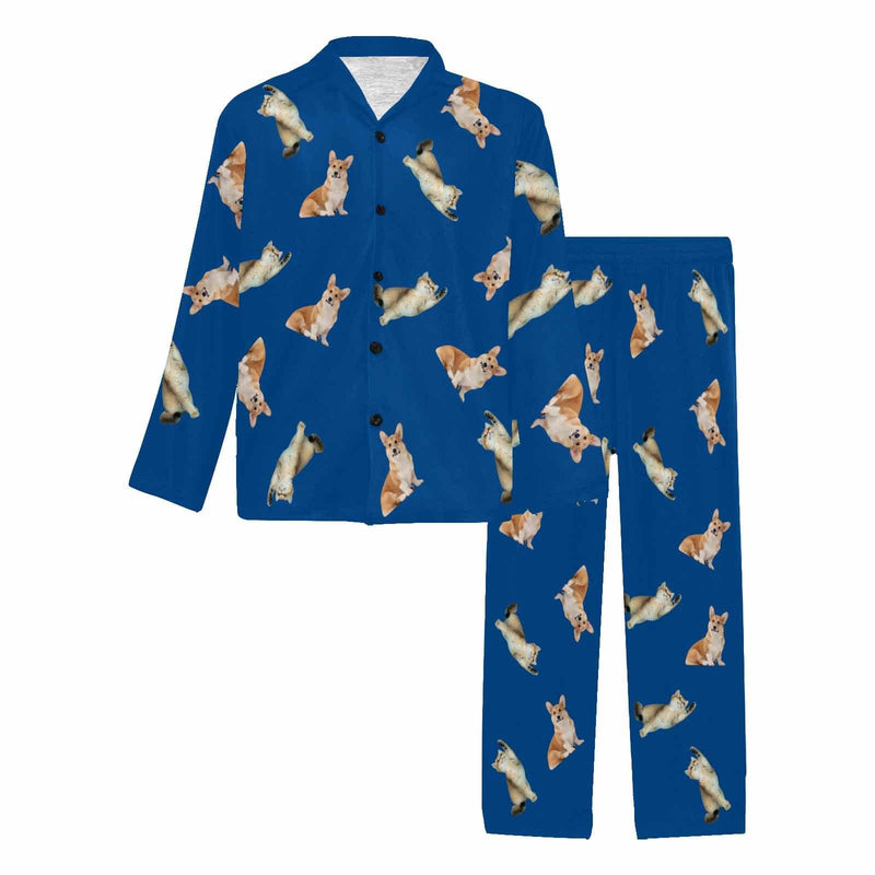FacePajamas Pajama For Men / S Custom Face Pet Dog Print Long Pajama Set&Grandma Grandpa Pajamas Personalized Photo Long Pajama Set Sleepwear