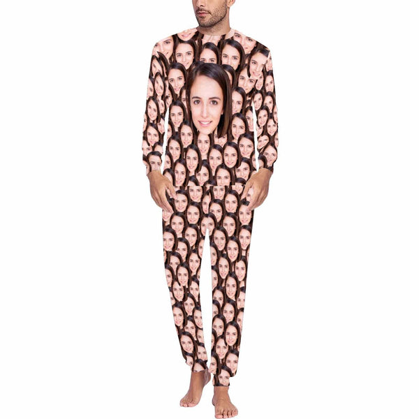 FacePajamas Pajama For Men / S [TikTok Hot Selling] Custom Face My Valentine My Lover Cute Couple Matching Pajamas