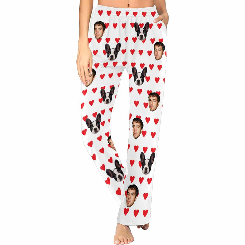 FacePajamas Pajama Pants For Women / XS Custom Face Pajama Pants Dog Face Sleepwear for Women & Man