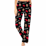 FacePajamas Pajama Shirt&Pants For Women / XS [TikTok Recommended] Custom Couple Face Heart Lover Sleepwear Personalized Women's&Men's Slumber Party Long Pajama Pants