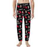 FacePajamas Pajama Shirt&Pants Joggar Pajama Pants / S Custom Girlfriend Face Long Pajama Pants I Love You Personalized Men's Slumber Party Sleepwear