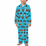 FacePajamas Kids Pajama Little Boy/Blue / 2-3Y Kid's Pajamas Custom Sleepwear with Pet Dog Face Personalized Pajama Set For Boys&Girls 2-15Y