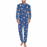 FacePajamas Pajama Men/S Custom Pajamas with Faces Blue Starry Sky Sleepwear Personalized Family Matching Long Sleeve Pajamas Set