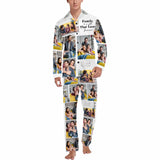 FacePajamas Pajama Sets Men / S Custom Photos&Text Couple Matching Pajamas Personalized Photo Loungewear Set Sleepwear For Men Women